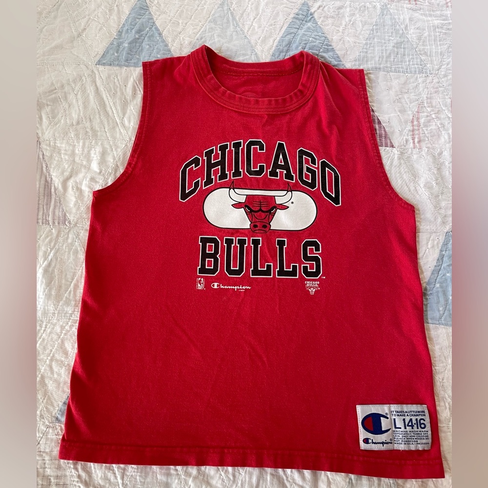 Vintage Champion Chicago Bulls tank sleeveless shirt size L